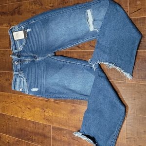 Mavi jeans, crop, flare, high rise